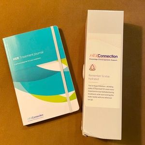 Breast Cancer Treatment Journal and Water Bottle
